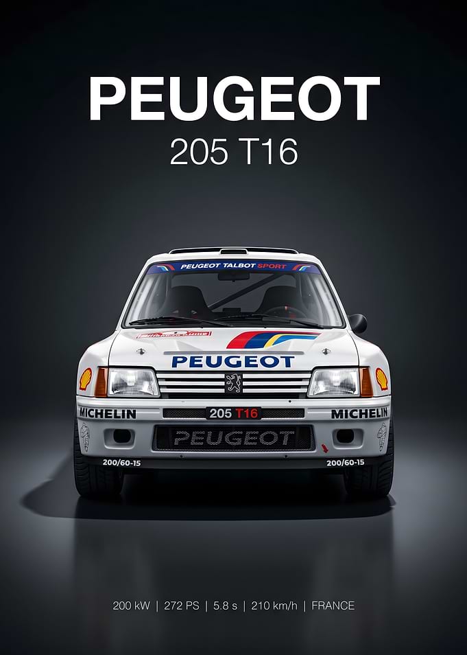Peugeot 205 T16 Rally Car