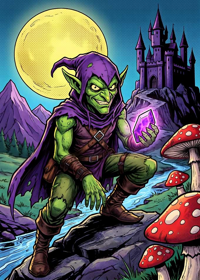 Green Goblin with Crystal