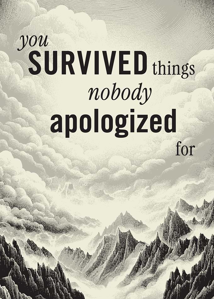 You survived things nobody apologized for