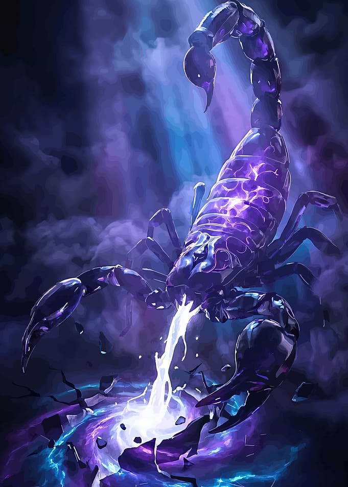 Cosmic Scorpion Unleashing Energy