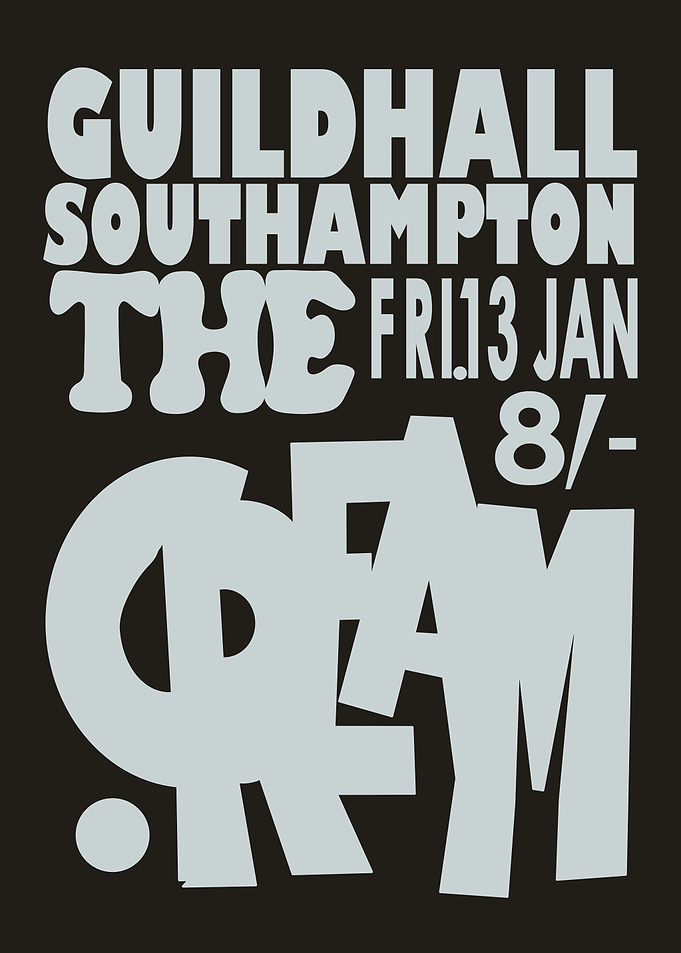 Cream Gig Poster