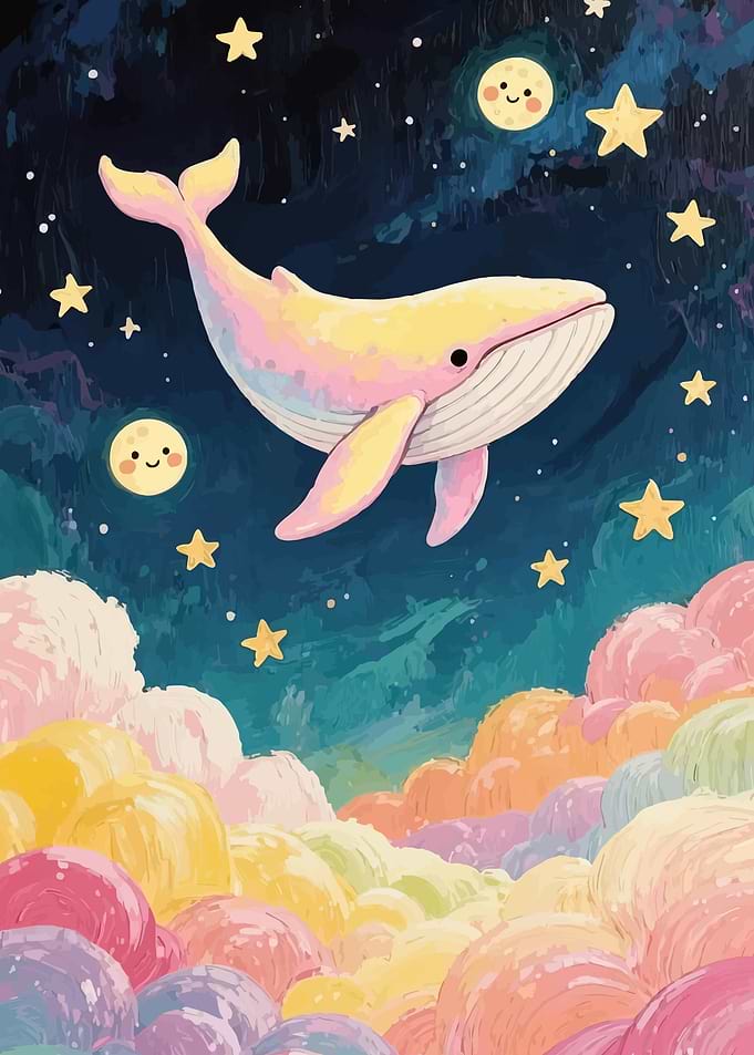 Whale in a Starry Sky