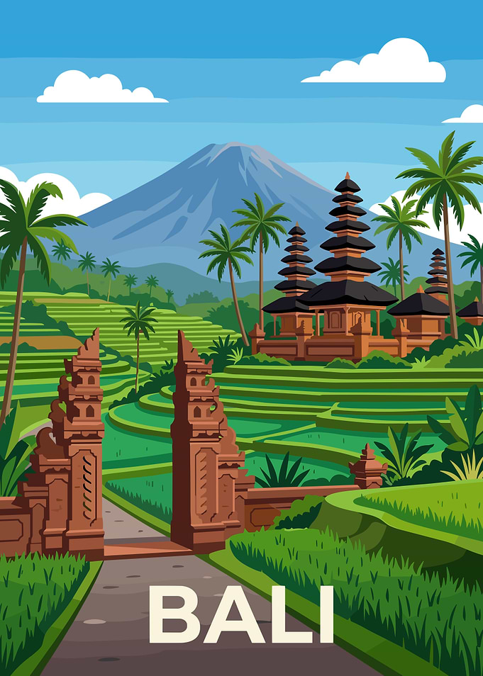 Bali Rice Terraces and Temples