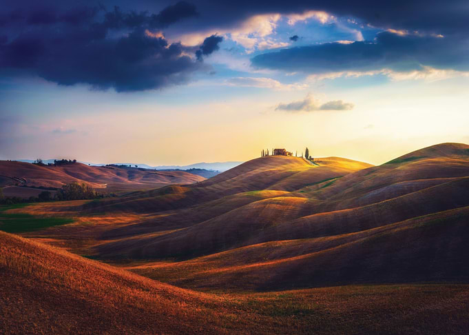 Tuscan Hills at Sunset