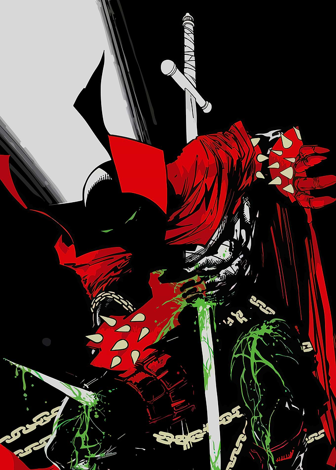 Spawn with Sword and Spiked Gauntlet