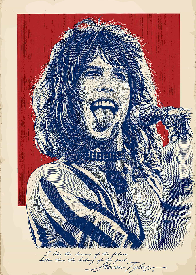 Steven Tyler Vintage Poster