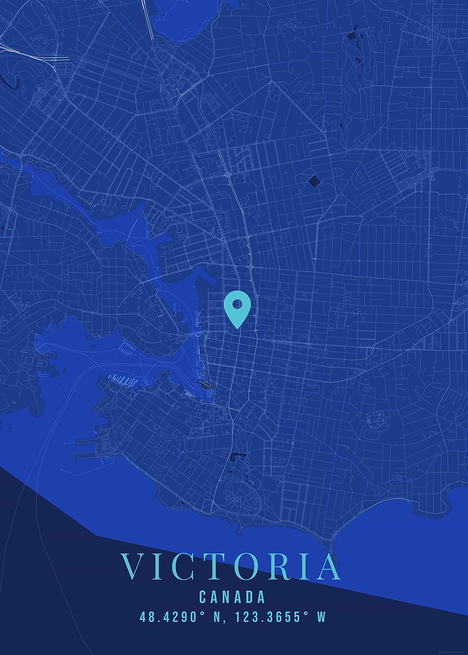 Victoria Canada Map