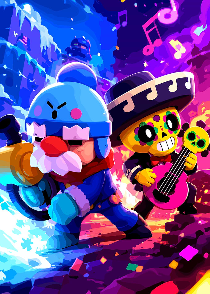 Brawl Stars Characters with Musical Theme