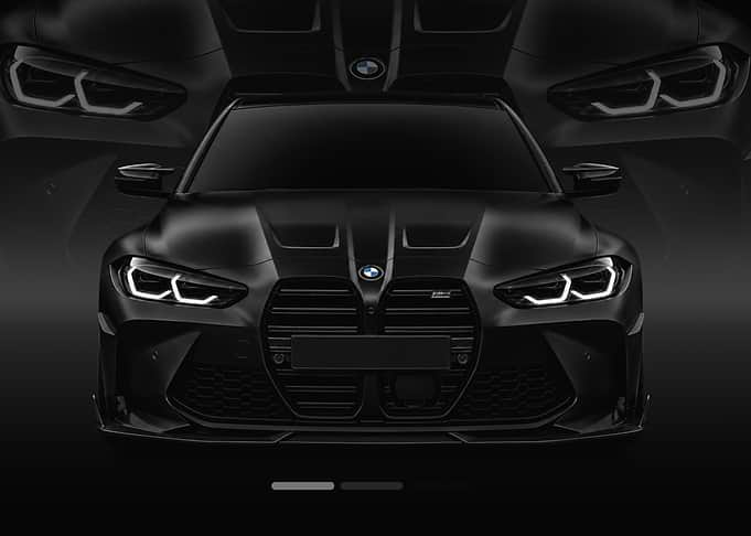 Matte Black BMW M3 Competition