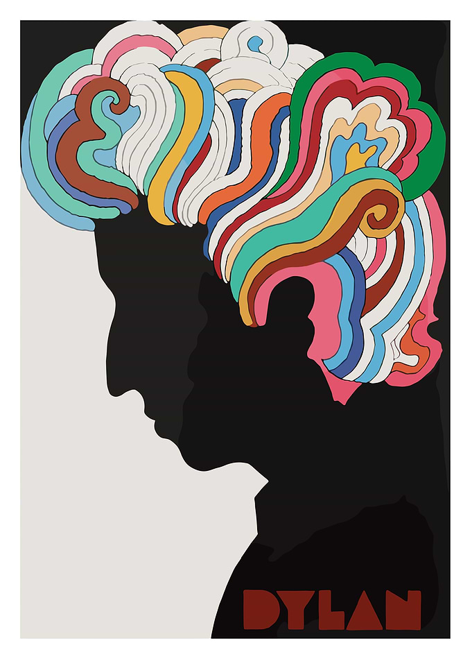 Bob Dylan Psychedelic Portrait