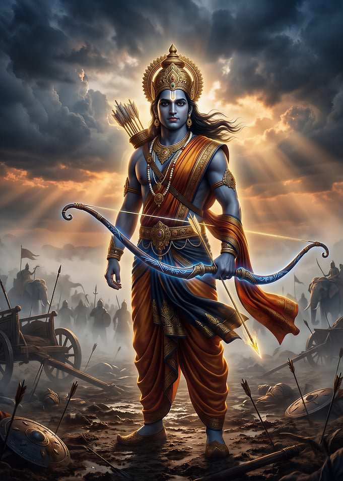 Divine Warrior King Rama — Eternal Protector of Dharma