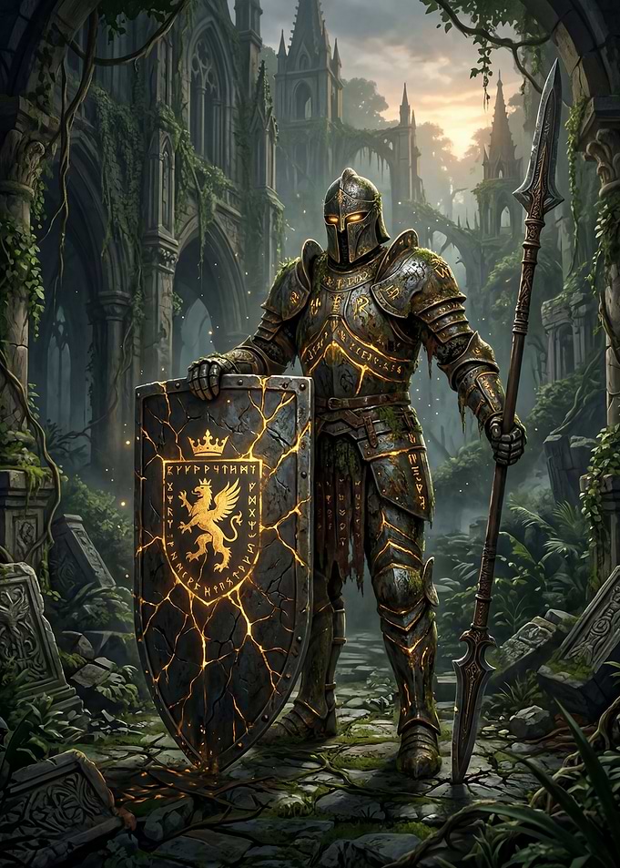 Knight in Ruined Castle