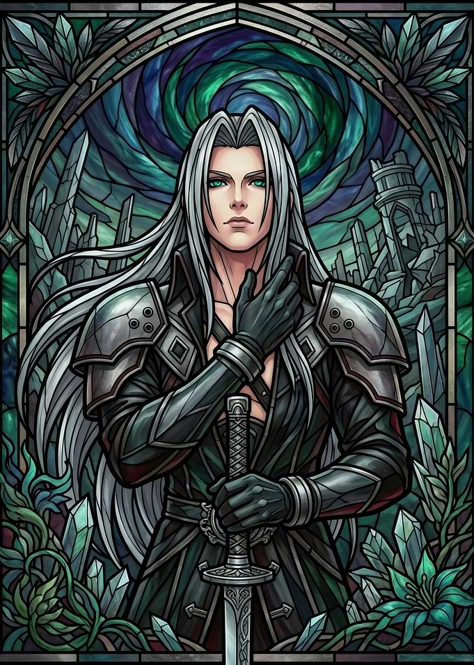 Sephiroth Stained Glass Art