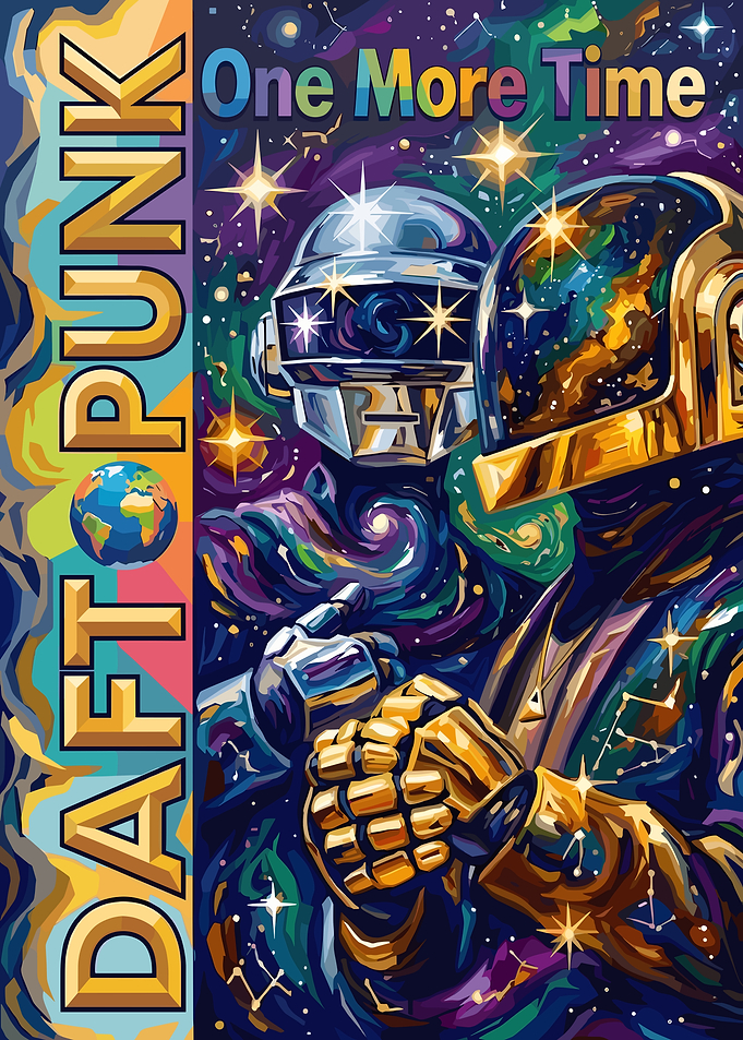 Daft Punk wpap art
