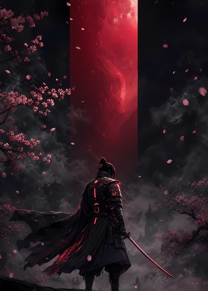 Samurai Under a Red Sky