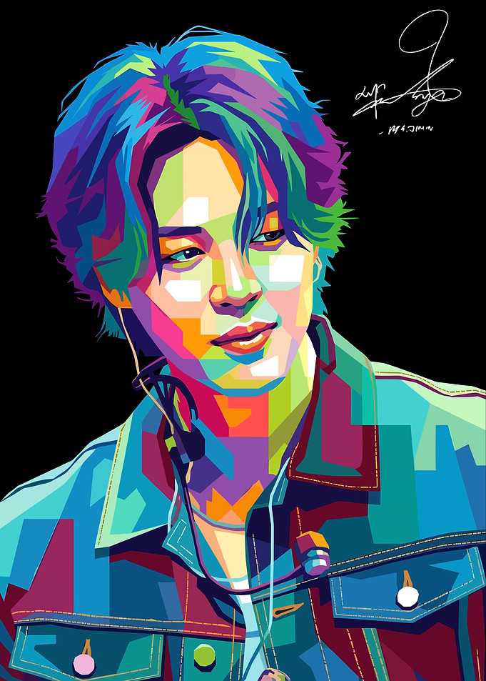 Jimin BTS Pop Art Portrait