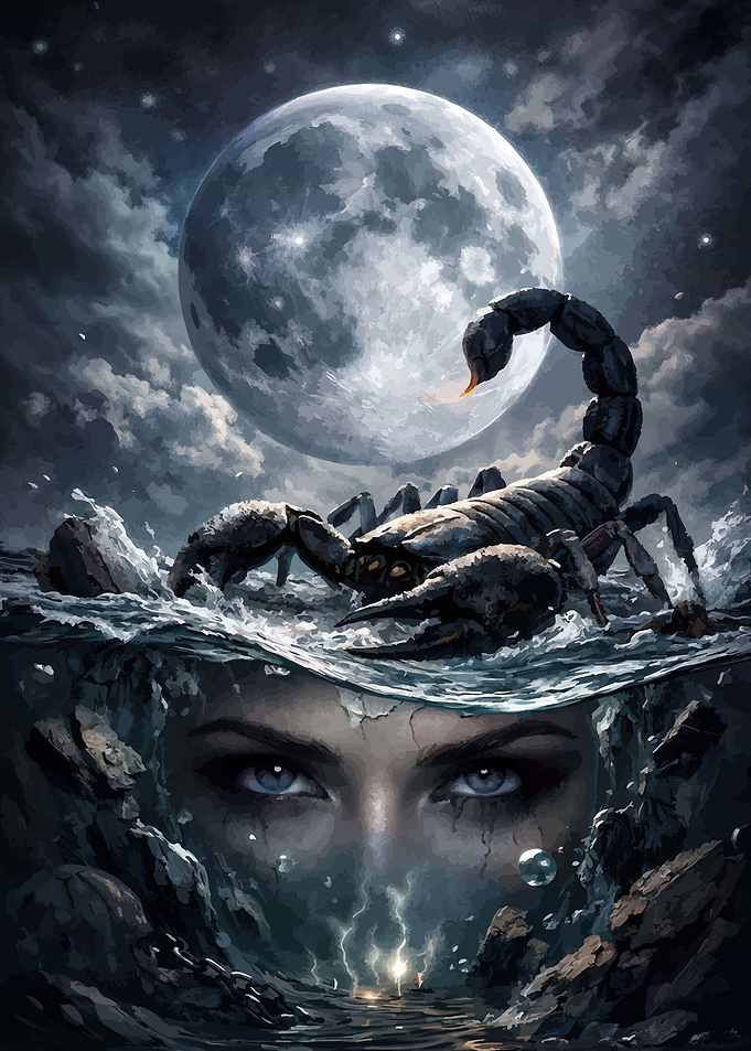 Scorpio and Moonlit Eyes