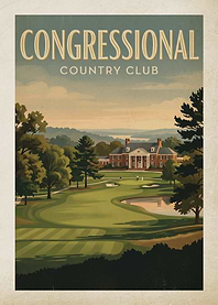 Congressional Country Club Vintage Poster