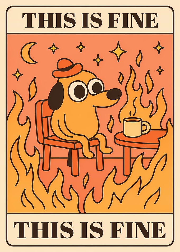 This is Fine Dog in Fire