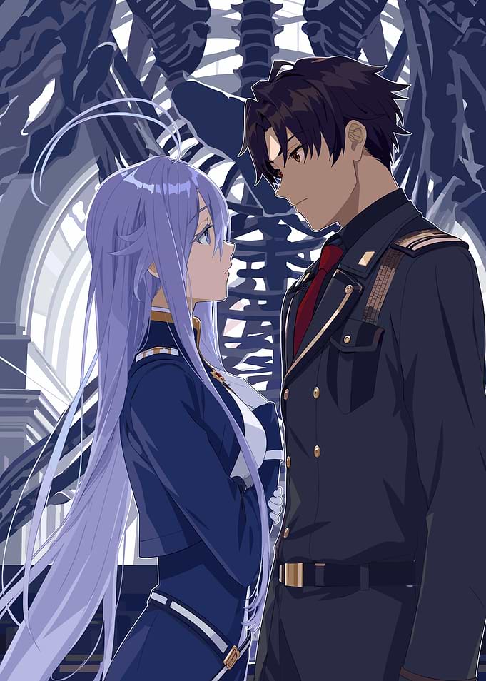 86 Anime Couple in Military Uniforms