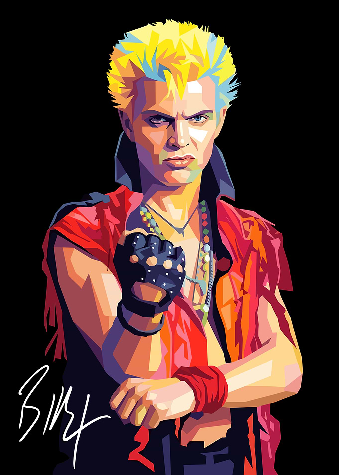 Billy Idol Pop Art Portrait