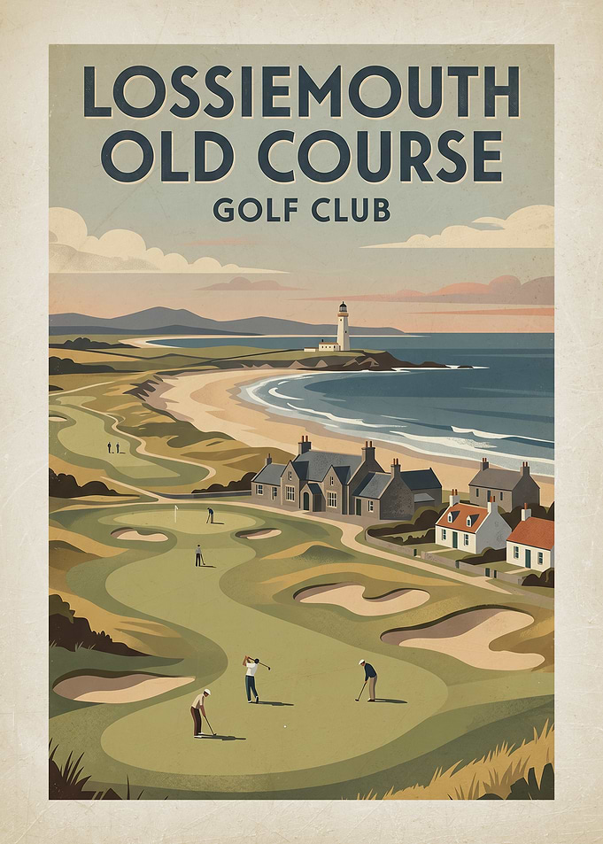 Lossiemouth Old Course Golf Club Poster