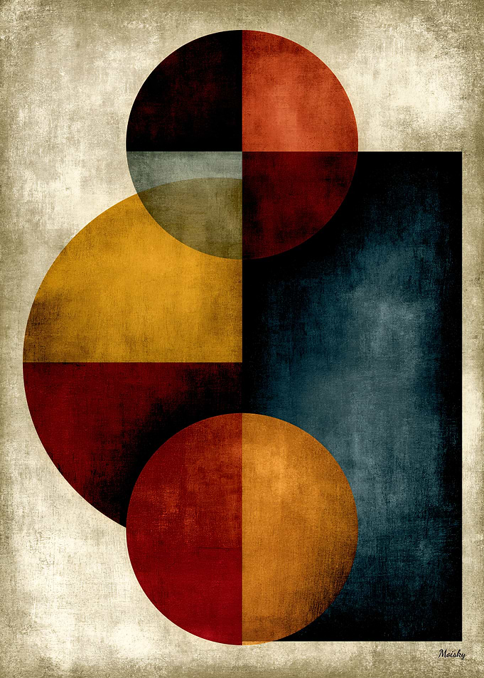 Japanese Orbital Geometry No. 59 – Quiet Luxury Zen Wall Art
