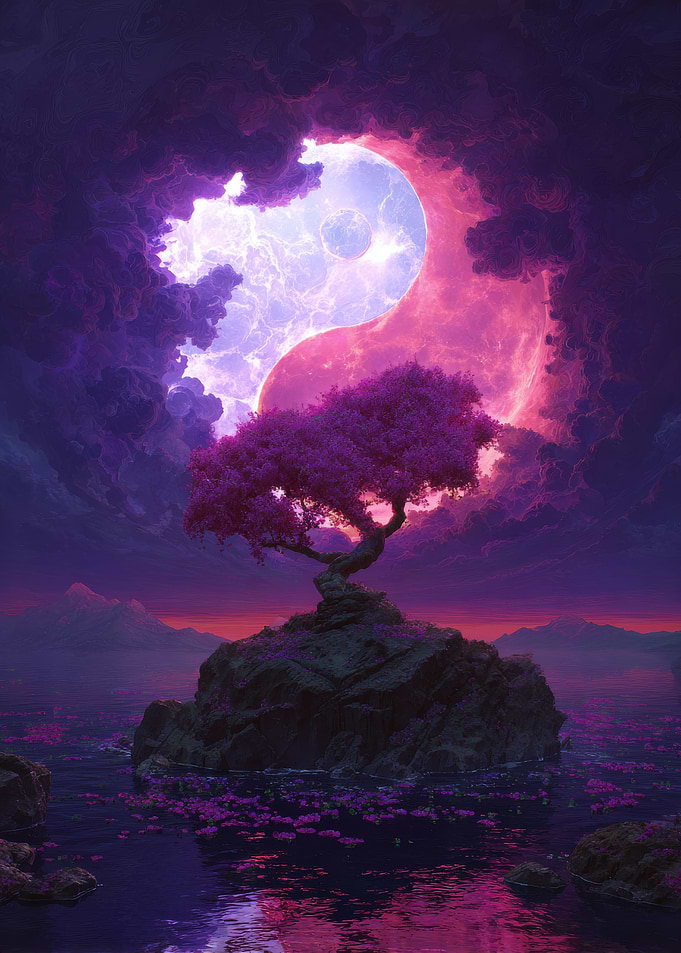 Mystical Yin Yang Tree