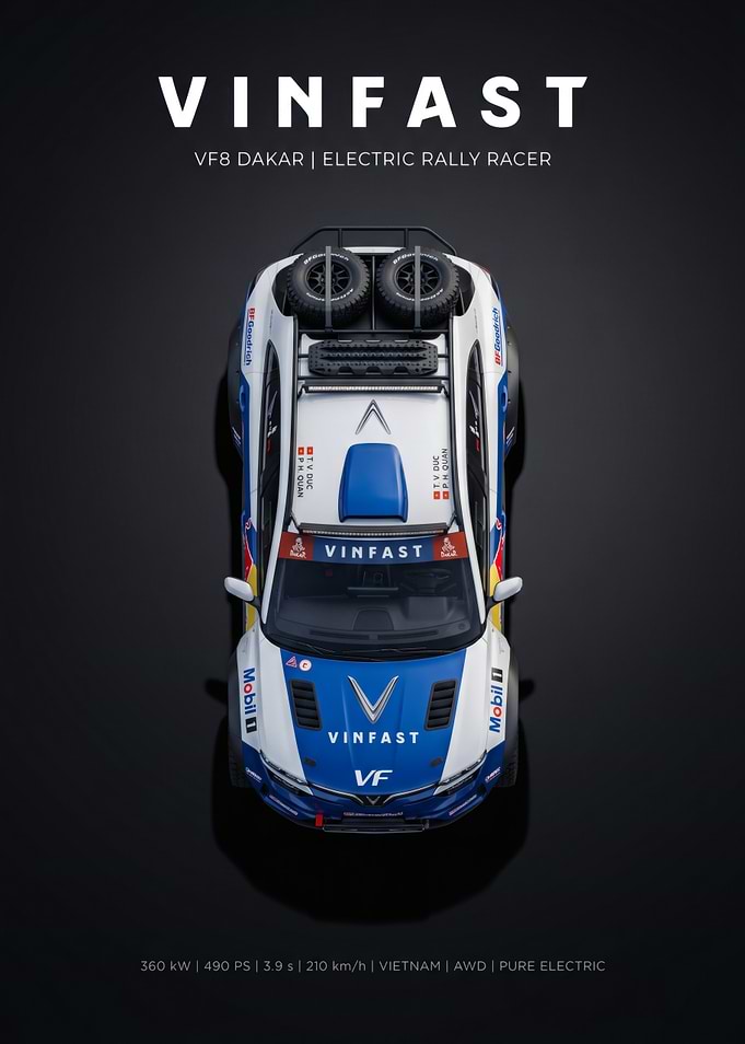 VinFast VF8 Dakar Electric Rally Racer