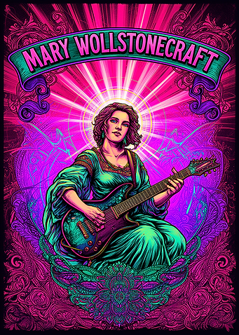 Mary Wollstonecraft Playing Guitar