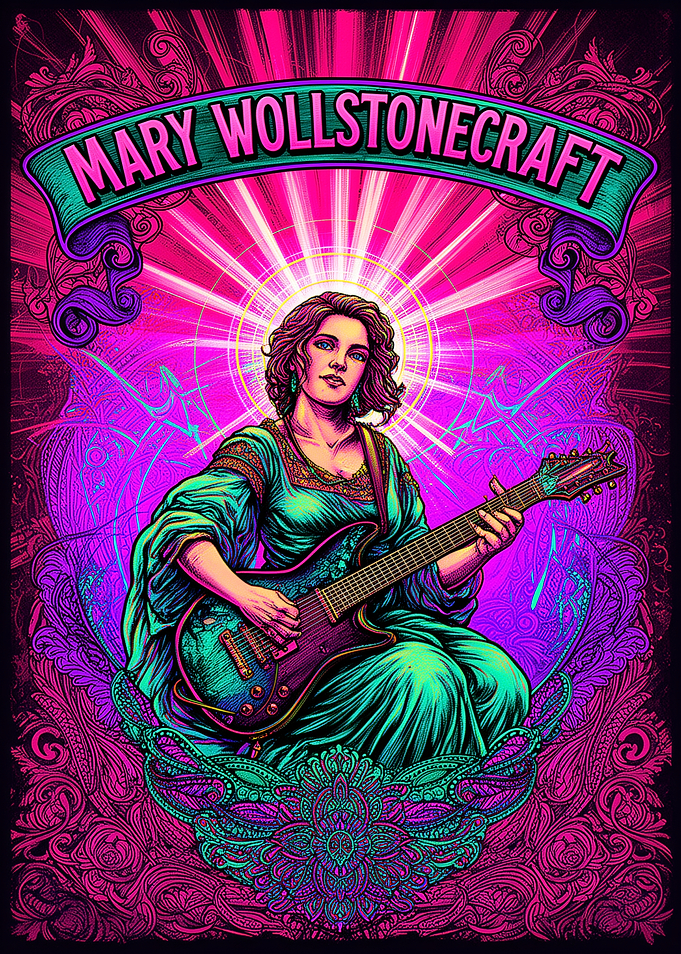 Mary Wollstonecraft Playing Guitar