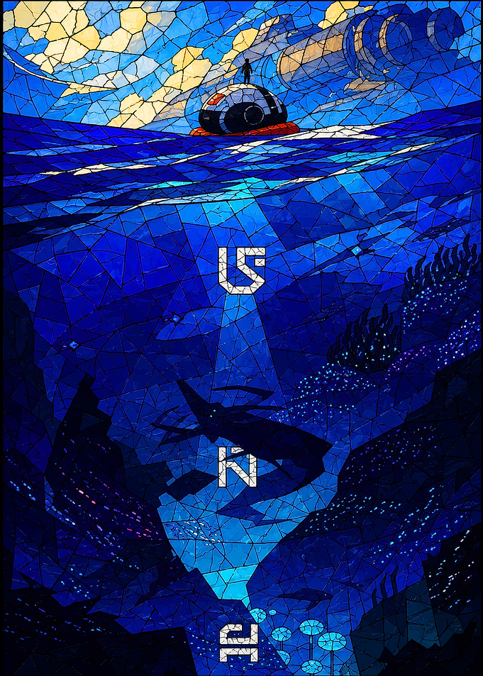 Subnautica Stained Glass Poster