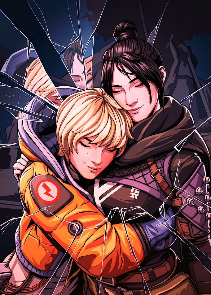 Wraith and Watson Hugging