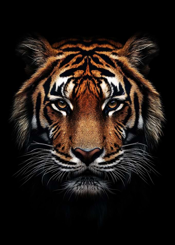 Close-up Tiger Portrait