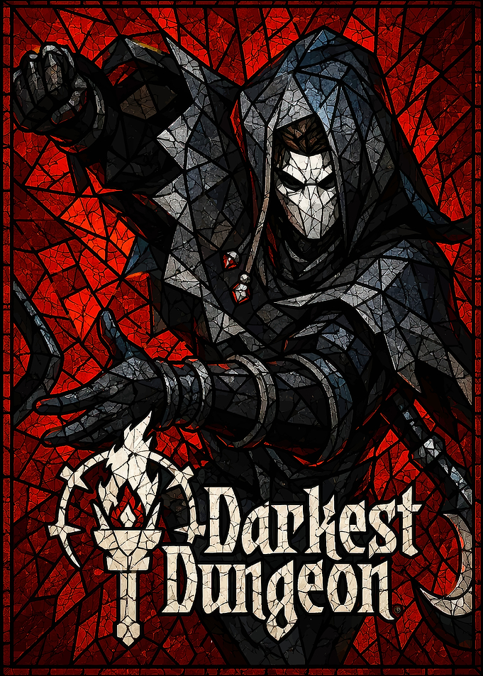 Darkest Dungeon Stained Glass Art