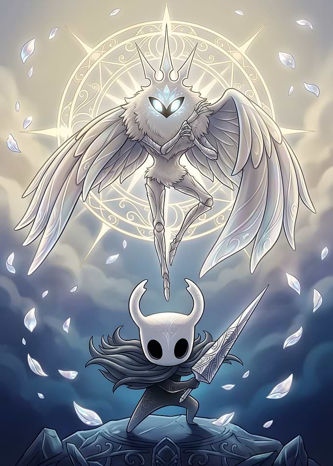 Hollow Knight Characters in Epic Battle