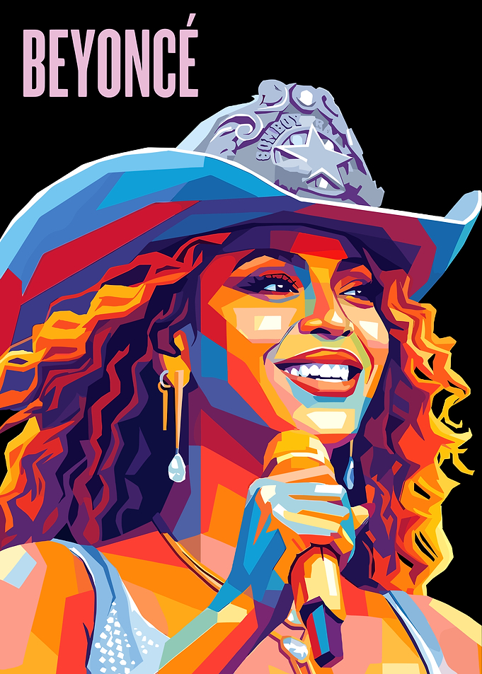 Beyoncé Pop Art Portrait
