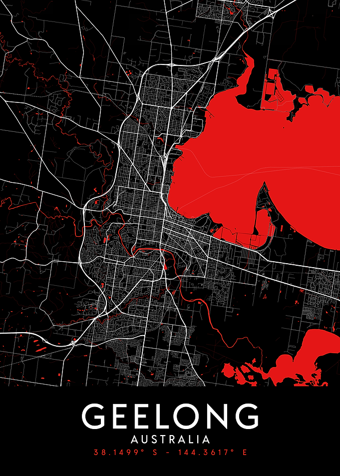 Geelong Dark Map