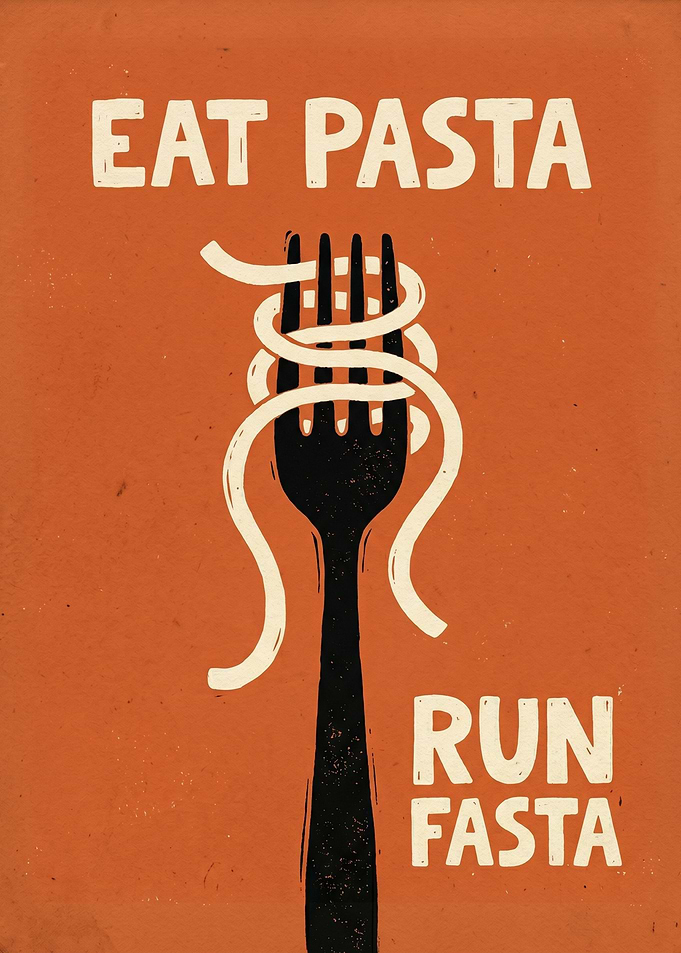 Eat Pasta Run Fasta Fork