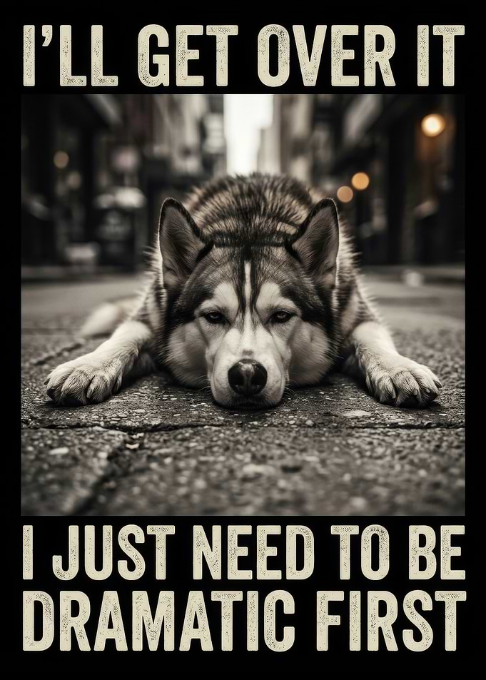 I'll Get Over It Dramatic Husky