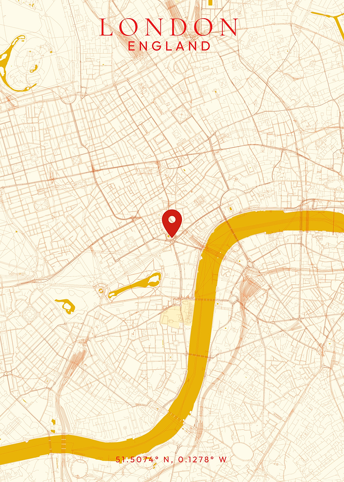 London Map with Coordinates