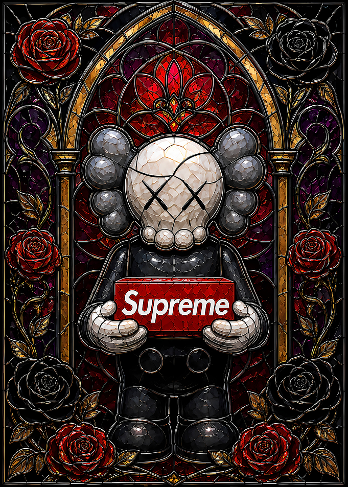 KAWS Companion with Supreme Box