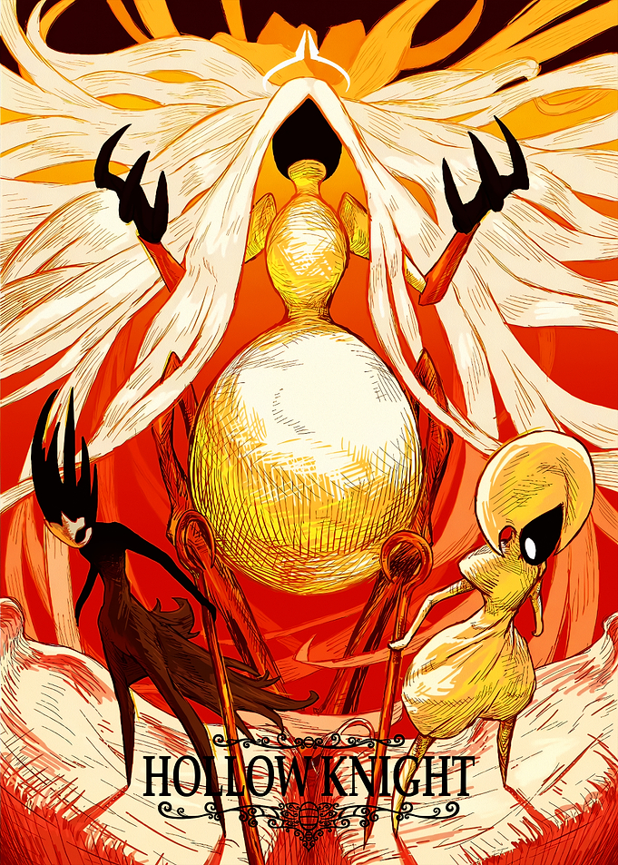Hollow Knight The White Lady and companions