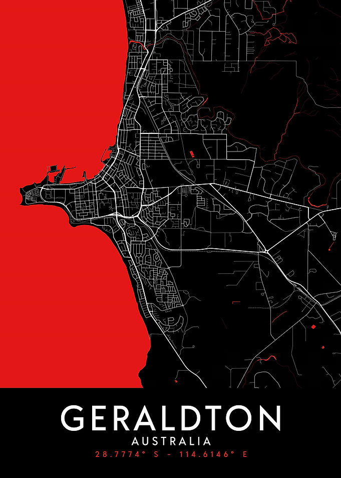 Geraldton Dark Map
