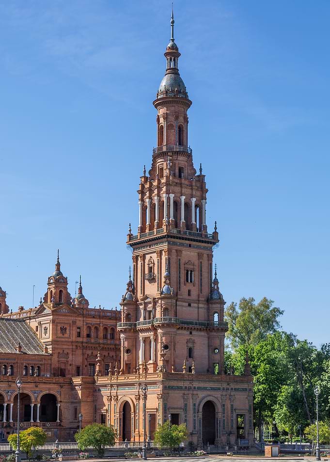 Torre Sur, Plaza de Espana in Seville