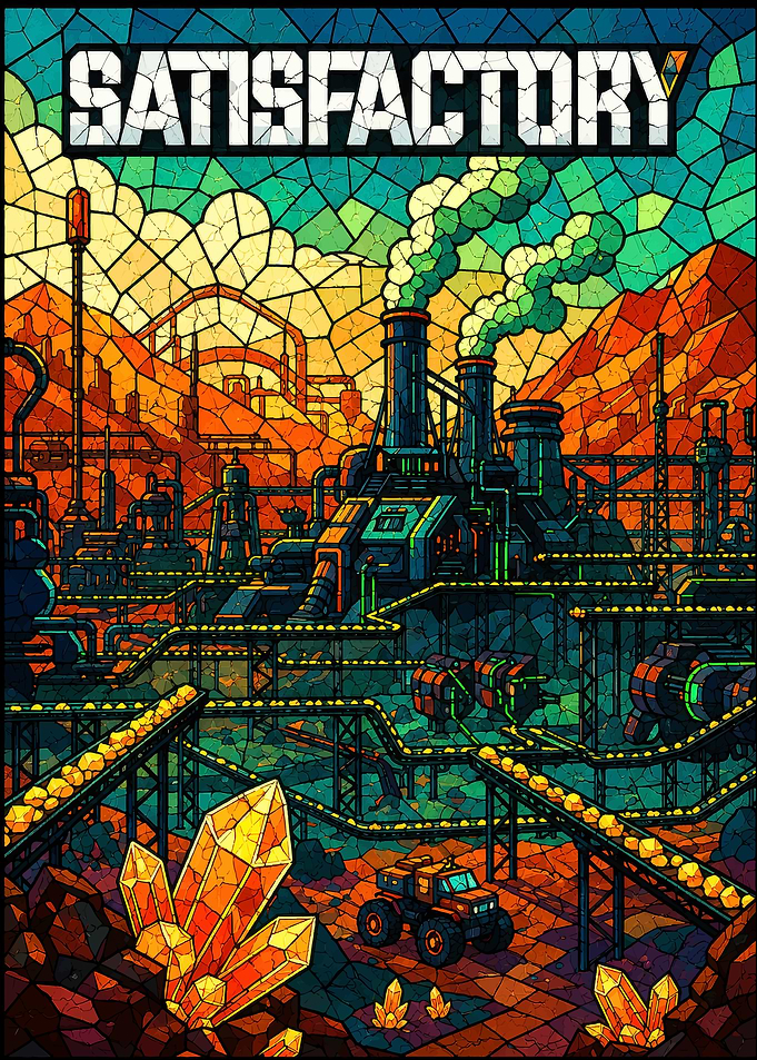 Satisfactory Game Art