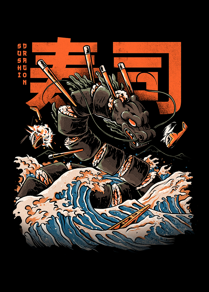 The Black Sushi Dragon