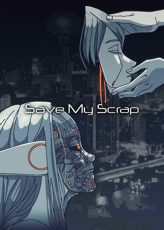 Save My Scrap Cyberpunk Robot Mask