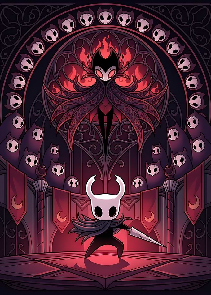 Hollow Knight Grimm and Knight
