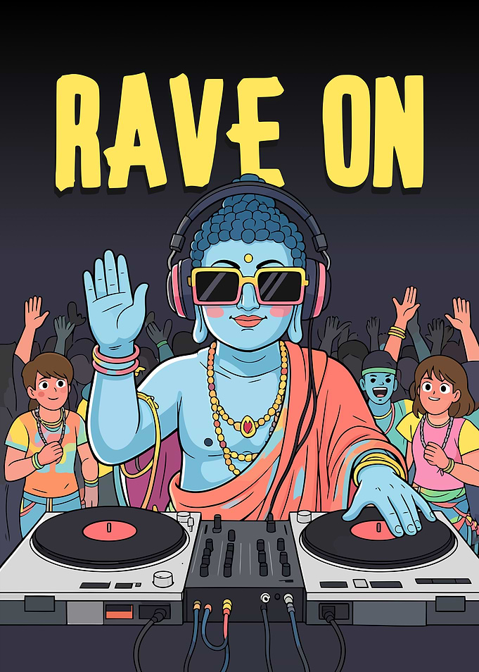 DJ Buddha at a Rave